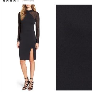 Leith Mesh Inset Body-Con Dress